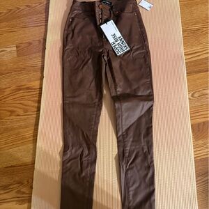 Almost Famous Chocolate High Rise Pants
